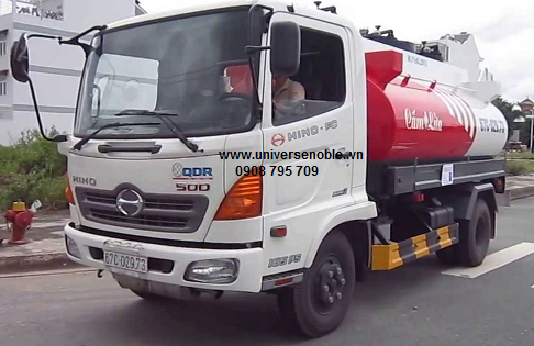 Xe bồn 11 khối Hino FG8JJSB chở xăng dầu