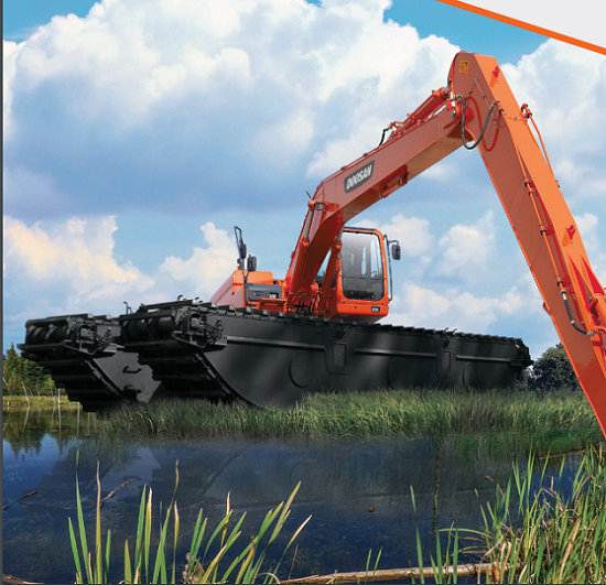 Xe cuốc lội nước Doosan